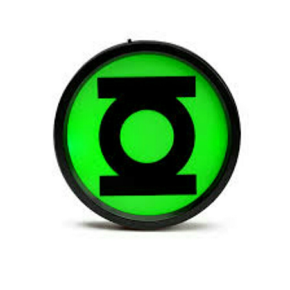 Green lantern glow in the dark belt buckle TBBT